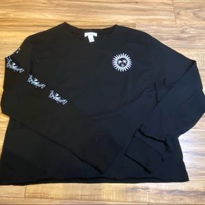 Full Tilt Moon & Sun Celestial Print Graphic Tee M